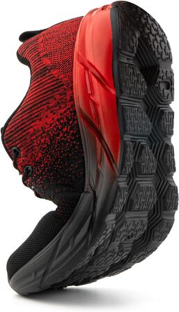 Кросівки Hitmars для чоловіків та жінок: спортивні, для бігу, повсякденні, легкі, дихаючі, чорні, розміри EU 36-47 (J33 Red, 41 EU)