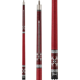 Більярдний кий Viper Sinister, 147.3 см, 2 частини, бордовий з перламутровою вставкою, 20 oz
