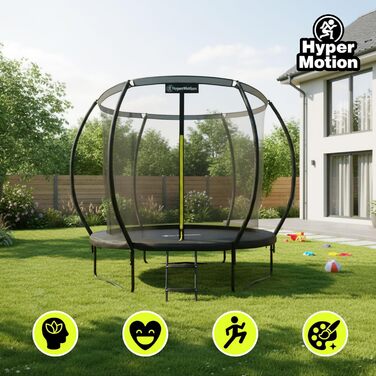 Трамплін гірчастий Hypermotion Outdoor для дітей 244/305/366/430/487 см - Швидковисихаючий, водонепроникний, чудова пружність, для саду (діаметр 244/305/366/430/487 см)