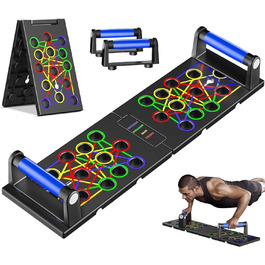 Багатофункціональна дошка для віджимань 24 в 1 — тренажер для силових тренувань та спалення жиру вдома, для чоловіків та жінок