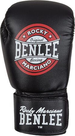 Боксерські рукавички BENLEE Pressure 8 oz, штучна шкіра, чорні/червоні/білі