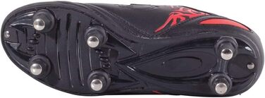 Футбольні бутси Optimum для чоловіків, Easy Fastening, 6 шипів, 39 EU, червоно-чорні