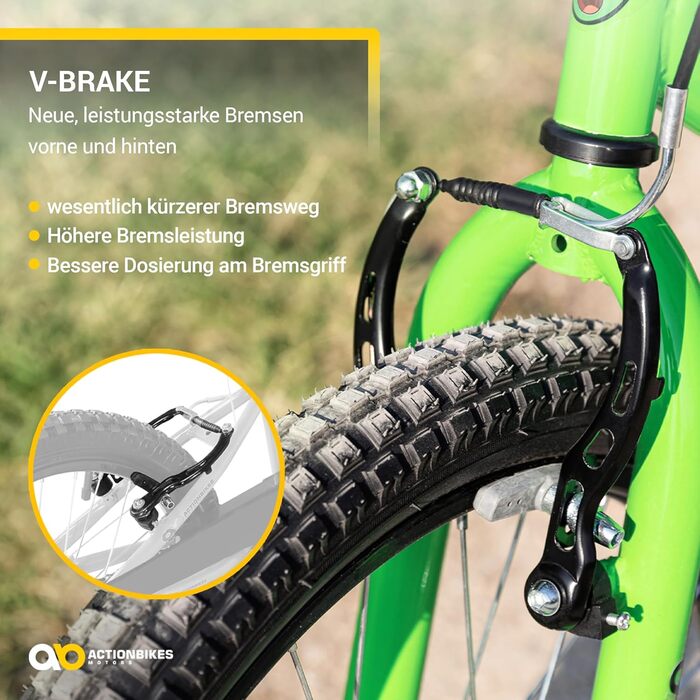Дитяче велосипед Actionbikes Zombie 12/16/20 дюймів з V-Brake гальмами | Для дітей 2-9 років | З брудозахисниками | Для дівчаток та хлопчиків