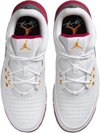 Кросівки Nike Jordan Max Aura 5 для баскетболу, 44.5 EU, білий, помаранчевий, кардинал