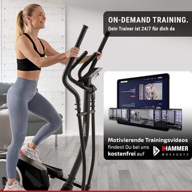 Орбітрек HAMMER Crosstech XTR BT з Glute Shaper, 21 програмою та індикатором потужності