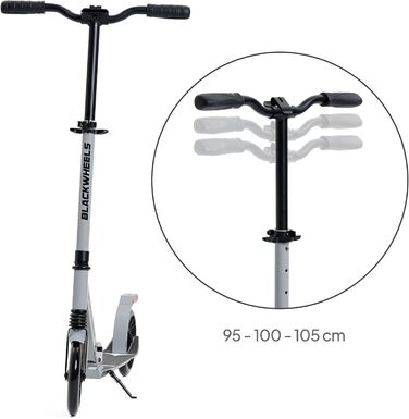 Самокат міський BLACKWHEELS Zoom City-Scooter 200мм, алюмінієвий, складний, з амортизатором, регульований кермо, бежевий