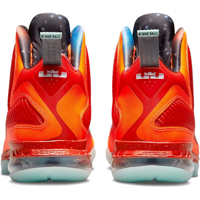 Кросівки баскетбольні Nike Lebron IX для жінок, 37.5 EU, помаранчевий, з відбиваючими елементами