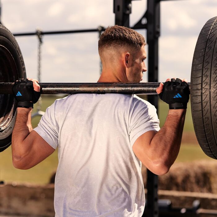 Рукавички спортивні adidas Essential Trainingshandschuhe Aeroready, шкіра, розмір XS, сині