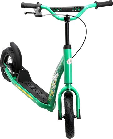 Самокат дитячий STAR SCOOTER City Kick Scooter 10 дюймів, зелений, з повітряними колесами, регульована висота, для дітей від 5 років