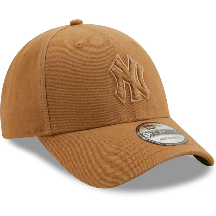Кепка New Era 9FORTY New York Yankees з вишитим логотипом MLB, бежева
