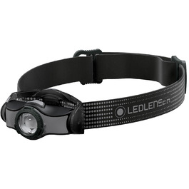 Ліхтар налобний Ledlenser MH3 Outdoor, 200 люмен, регульований фокус, дальність 130м, до 35 годин роботи, металевий кліп, з батареєю, чорний/сірий