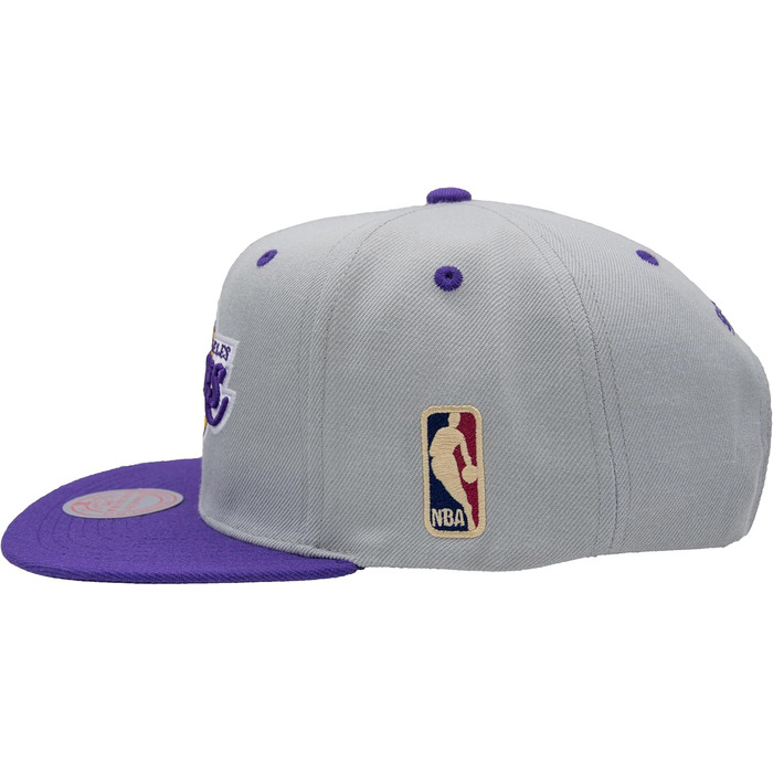 Кепка Mitchell & Ness NBA Lakers Snapback, сіра/фіолетова, універсальний розмір
