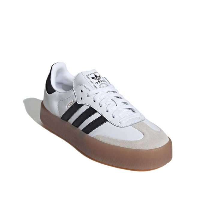 Жіночі кросівки adidas Sambae JI1349 білі, шкіряні, 38 2/3