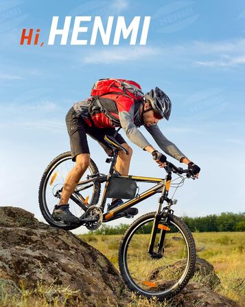 Чохол для велосипеда Henmi на багажник, 420D Oxford, водонепроникний, з мотузкою 3м, захист від УФ, міцний, для електровелосипеда, 210x110x70 см