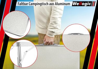 Складний кемпінговий стіл регульованої висоти Camping Tisch - портативний стіл для пікніка та відпочинку