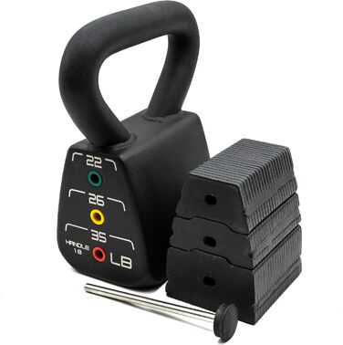 Регульована гиря POWERBLOCK з чавуну, портативна для силових тренувань