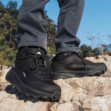 Черевики для хайкінгу OUTJET, чоловічі, водонепроникні, легкі, чорні, 42 EU