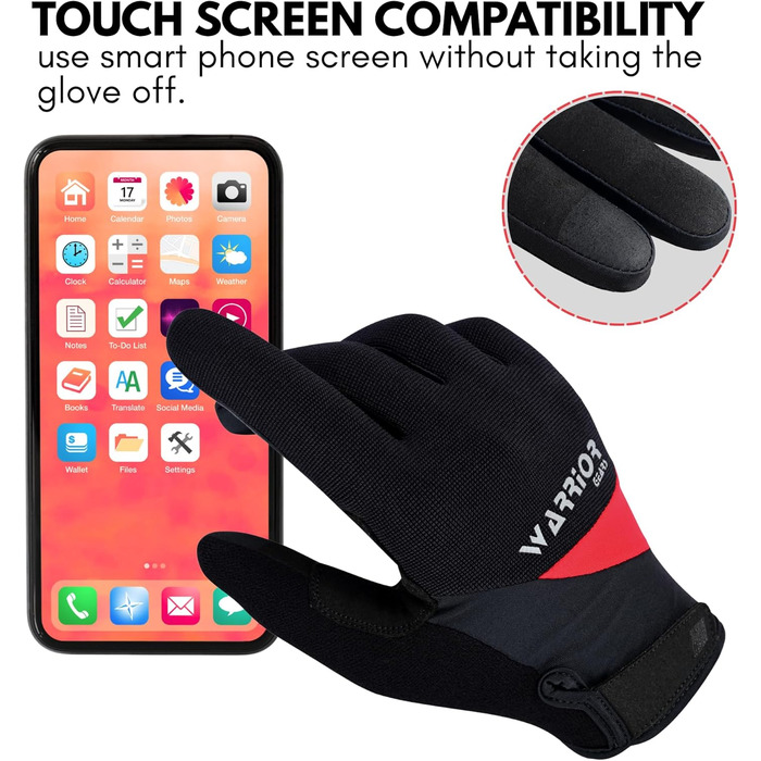 Велосипедні рукавички Habfinger для чоловіків, червоні/бежеві (XXL), неслизьке покриття, короткі