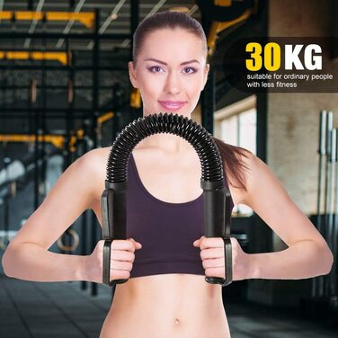 Profi Königsfeder Biegehantel Power Twister 3-в-1, регульований еспандер 30/40/50 кг для тренування рук, плечей і грудей, силовий тренажер для верхньої частини тіла
