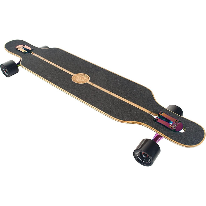 Лонгборд JUCKER HAWAII HOKU V2 Precision Flex 1 Neochrome — скейтборд із бамбука, клену та скловолокна, обмежена серія, 2 рівні жорсткості, лімітований дизайн