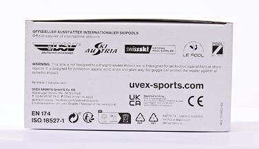 Лижна маска Uvex Athletic FM, універсальний розмір, Croco Matt/Gold-LGL, дзеркальні лінзи