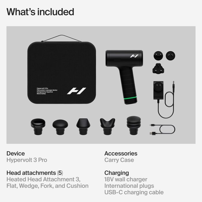 Масажер для тіла Hypervolt 3 Pro – професійний перкусійний масажер для відновлення м'язів
