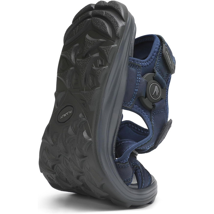 Чоловічі сандалі FLARUT для трекінгу та активного відпочинку, шкіра, відкритий носок, сині (45 EU)