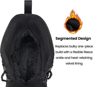 Чоловічі зимові черевики CC-Los водонепроникні | Зимові черевики для ходьби та снігу | Розміри 40-48 | Чорний, сірий