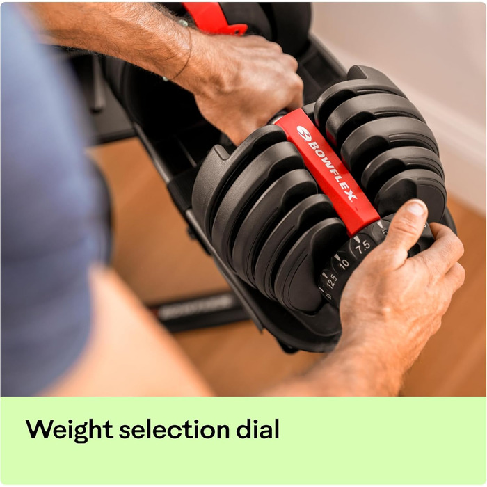 Регульована гантеля Bowflex SelectTech 2-24 кг – універсальна система ваг для фітнесу, одна штука