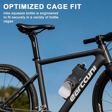 Тримач для напоїв на велосипед Gemful з пляшкою 750мл, BPA-free, для MTB, шосе, 4 шт. (Чорно-білий/Зелено-чорний)