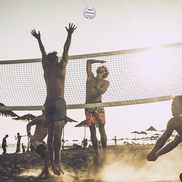 Волейбольні м'ячі PIXUYE, розмір 5, м'які для пляжу, дітей та дорослих, для ігор та тренувань у залі та на вулиці, фіолетово-білі