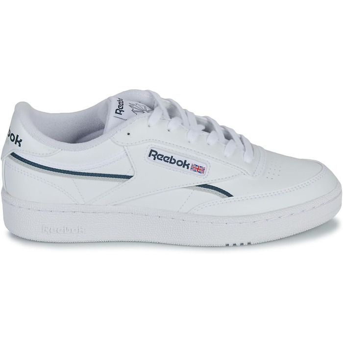 Кросівки Reebok Club C 85 Vegan для чоловіків, білі з синіми деталями, розмір 37.5 EU