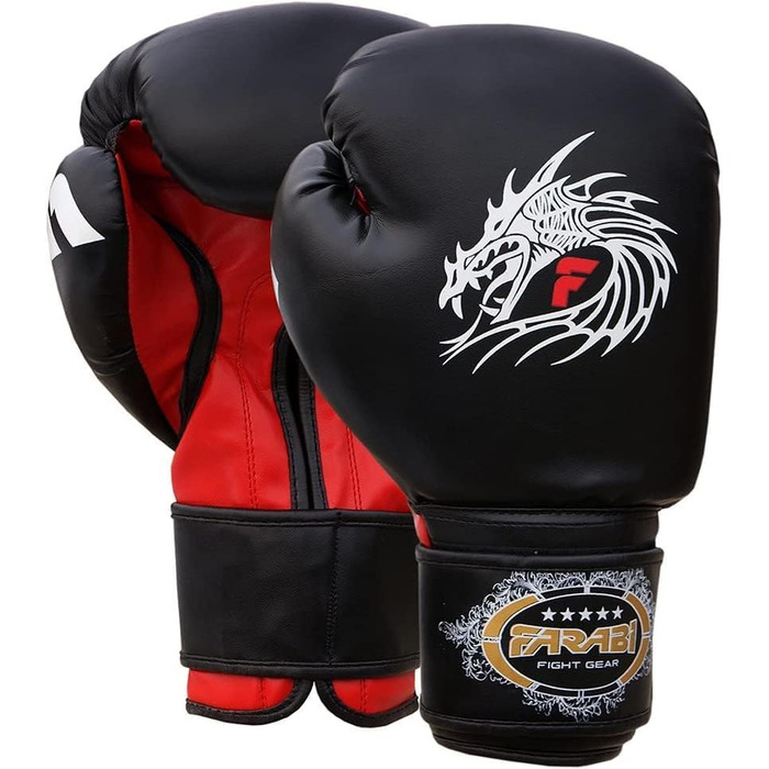 Боксерські рукавички Farabi Sports для тренувань і спарингу, 10-16 унцій, для боксу, кікбоксингу, MMA, Муай Тай, чоловічі та жіночі
