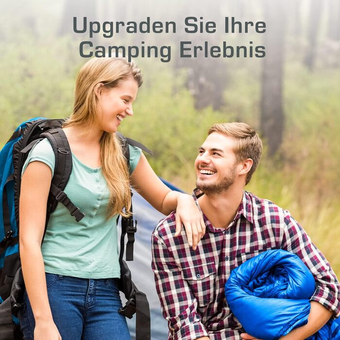 Спальний мішок Active Era -3°C до 15°C для літа, весни, осені - Легкий, Outdoor та Indoor (Синій)