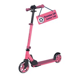 Дитячий самокат Hudora Scooter Up 145 Junior - безпечний та якісний самокат для дітей від 3 років, складний, регульована висота, 145 мм колеса