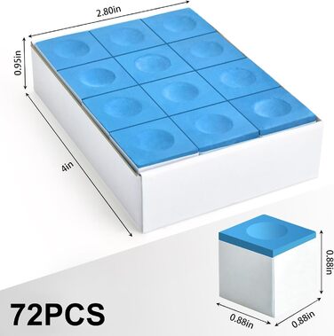 AccEncyc Крейда для більярду Cubes, професійна більярдна крейда