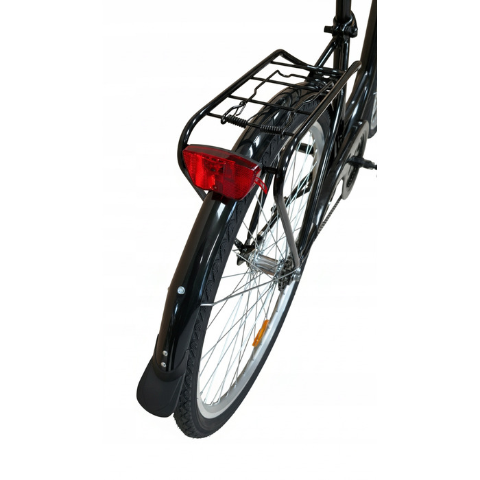 Міський велосипед Dallas Bike, чорний, 28 дюймів, сталевий, 1 швидкість