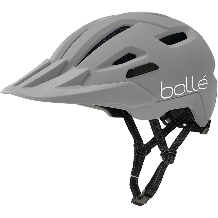 Велосипедний шолом Bollé STANCE CROSS з візором, сірий, розмір M, для міського та гірського велосипеда