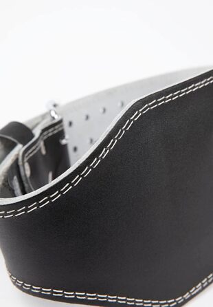 Пояс для важкої атлетики Gorilla Wear, шкіряний, 6 дюймів, з підкладкою, чорний, XXL-3XL, для бодібілдингу та кросфіту