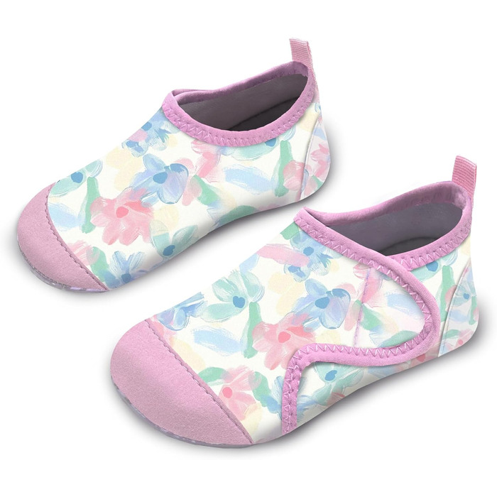 Дитячі шльопанці WateLves для плавання та відпочинку на пляжі (32/33 EU, Рожево-блакитний)