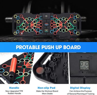 Дошка для віджимань 14 в 1: тренажер для фітнесу та силових тренувань вдома