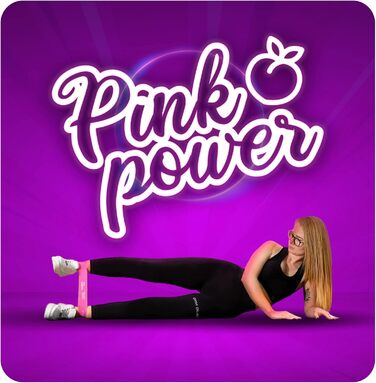 Набір фітнес-гумок Majestic Sport 5 шт. для м'язів, пілатесу, йоги, Booty Band, рожевий