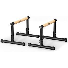 Стойка для віджимань та підтягувань RELIFE Calisthenics Black-3. Регульована висота, для занять вдома та в залі.