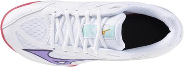 Жіночі волейбольні кросівки Mizuno Thunder Blade Z Indoor V1GC237020 Білий/Фіолетовий/Рожевий (42.5 EU)