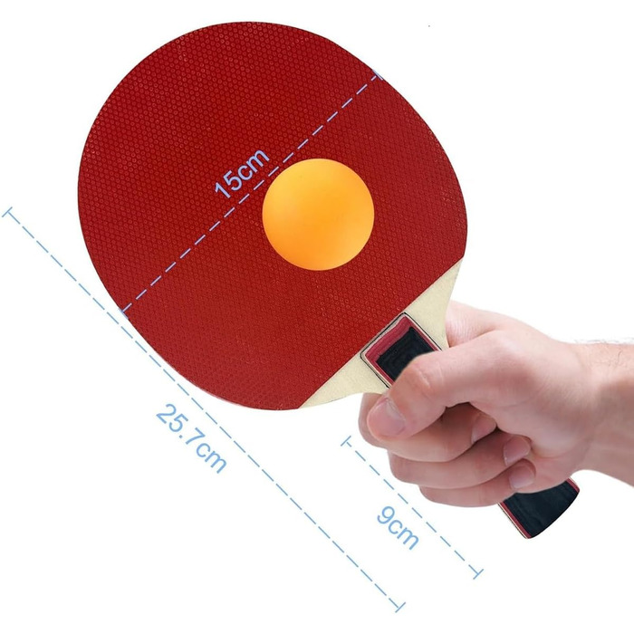 Набір для настільного тенісу з регульованою ручкою та сіткою, ідеальний для гри в приміщенні та на вулиці, а також для тренувань