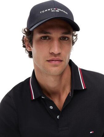 Чоловіча кепка Tommy Hilfiger TH Established Basecap, універсальний розмір, чорна