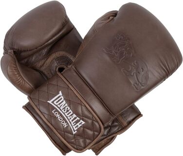 Боксерські рукавички Lonsdale зі шкіри, вінтажні, коричневі, 12 oz