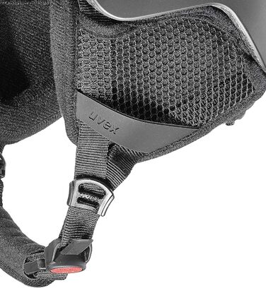 Шолом гірськолижний uvex fierce - чорний матовий, 55-59 см, регулювання розміру