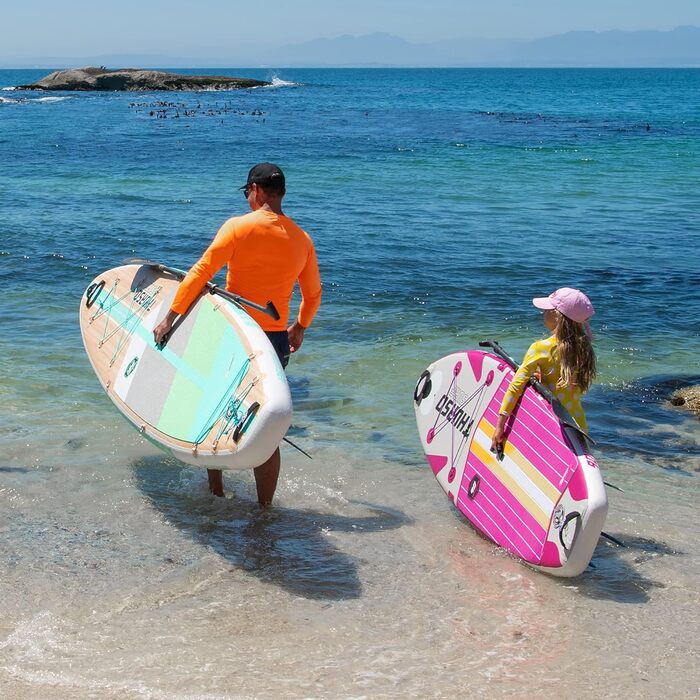 Дитяча надувна SUP-дошка THURSO SURF Wunderkind 228x76x10 см, двошарова, карбонове весло, 3 знімні плавці, шнурок, рюкзак для води