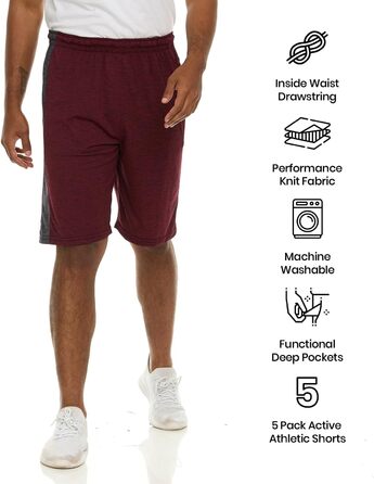 Шорти спортивні чоловічі - баскетбольні шорти - для занять спортом, тренувань, бігу XL, комплект B